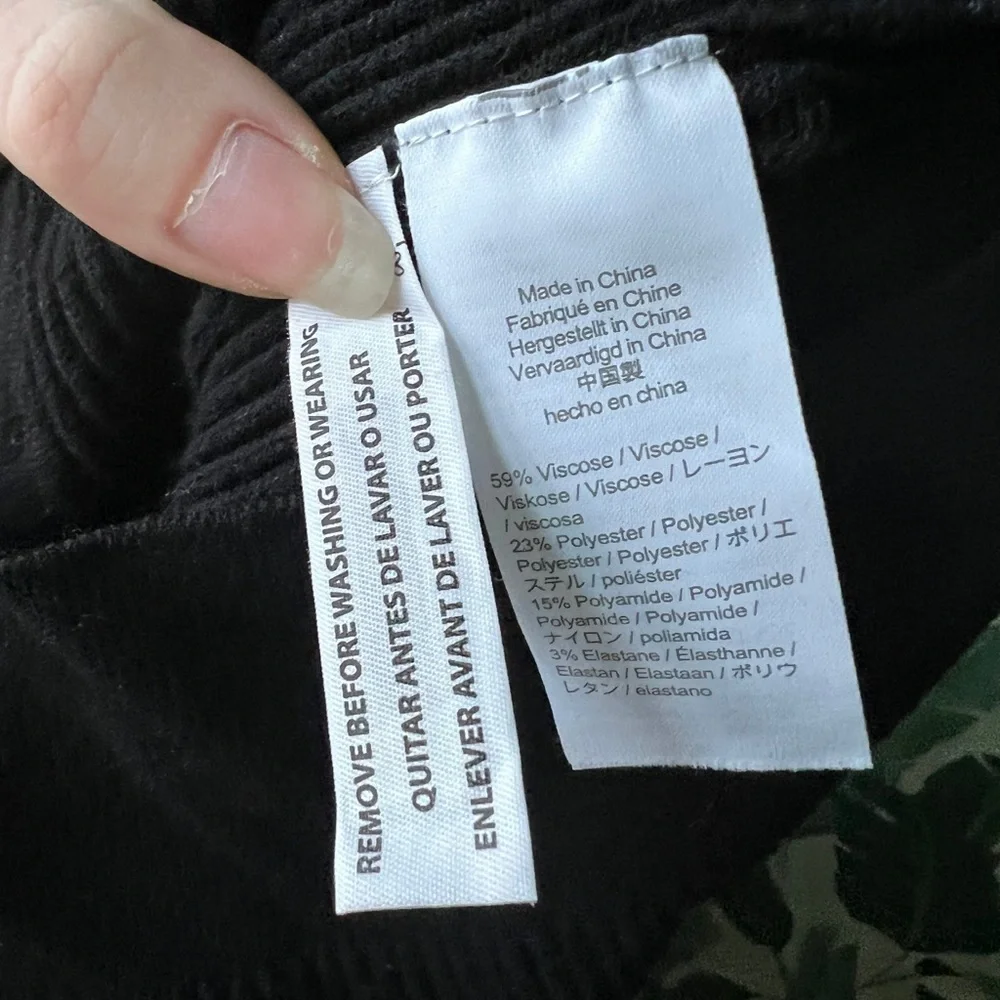 J Crew Scoopneck Ribbed Cardigan Sweater Black Womens‎ XXS